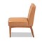 Baxton Studio Riordan Mid-Century Modern Tan Faux Leather and Walnut Brown Finished Wood Dining Chair 186-11362-Zoro - alternate 7